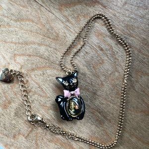 Betsey Johnson Cat Necklace